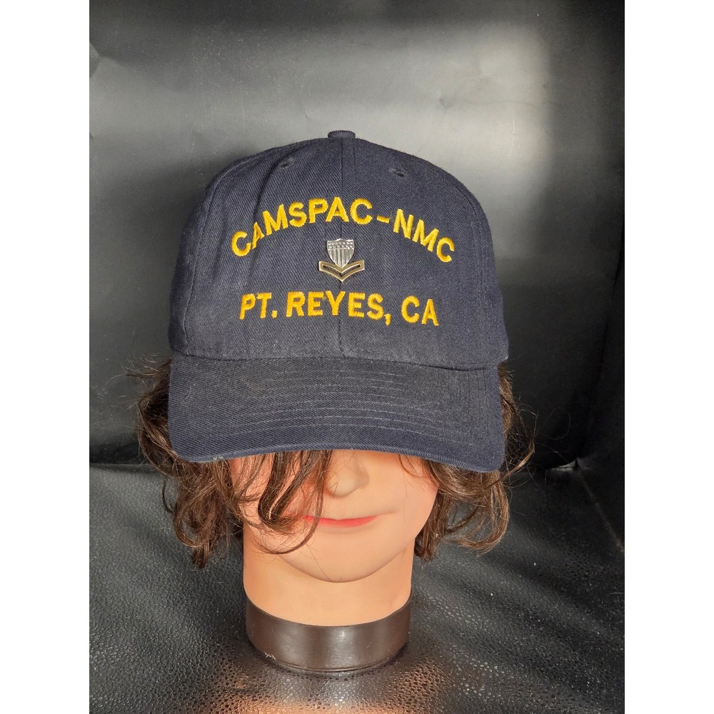 US Coast Guard CAMSPAC NMC Pt Reyes CA Hat Navy Blue USCG Pin Strapback